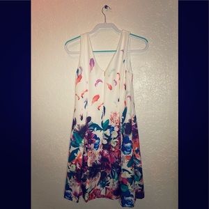 NEW DKNY white mini sleeveless dress